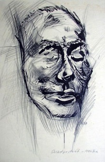 Selbstportrait-Maske #149/1957 Selbstportrait-Maske #149/1957